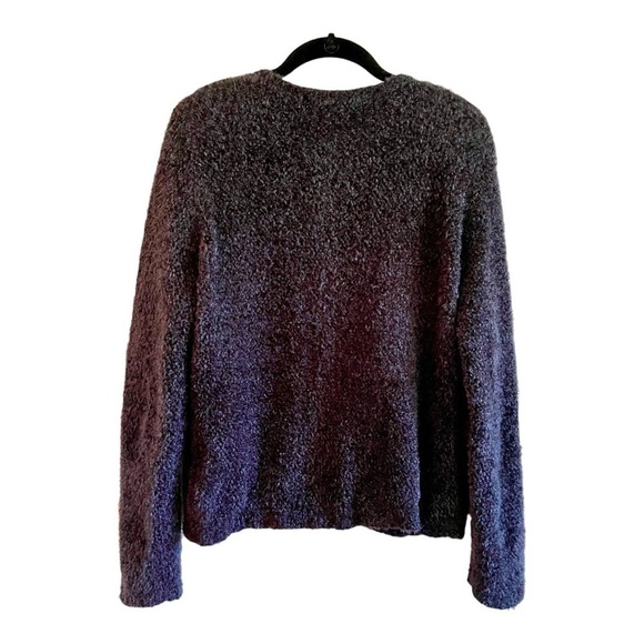 AMANDA SMITH, WOMENS, SOFT, BLACK CHENILLE SWEATER TOP. SIZE M - Picture 3 of 3